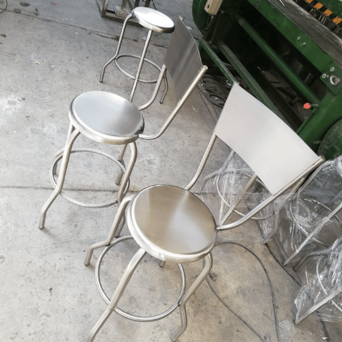 Sillas de acero personalizado para Cliente corporativo