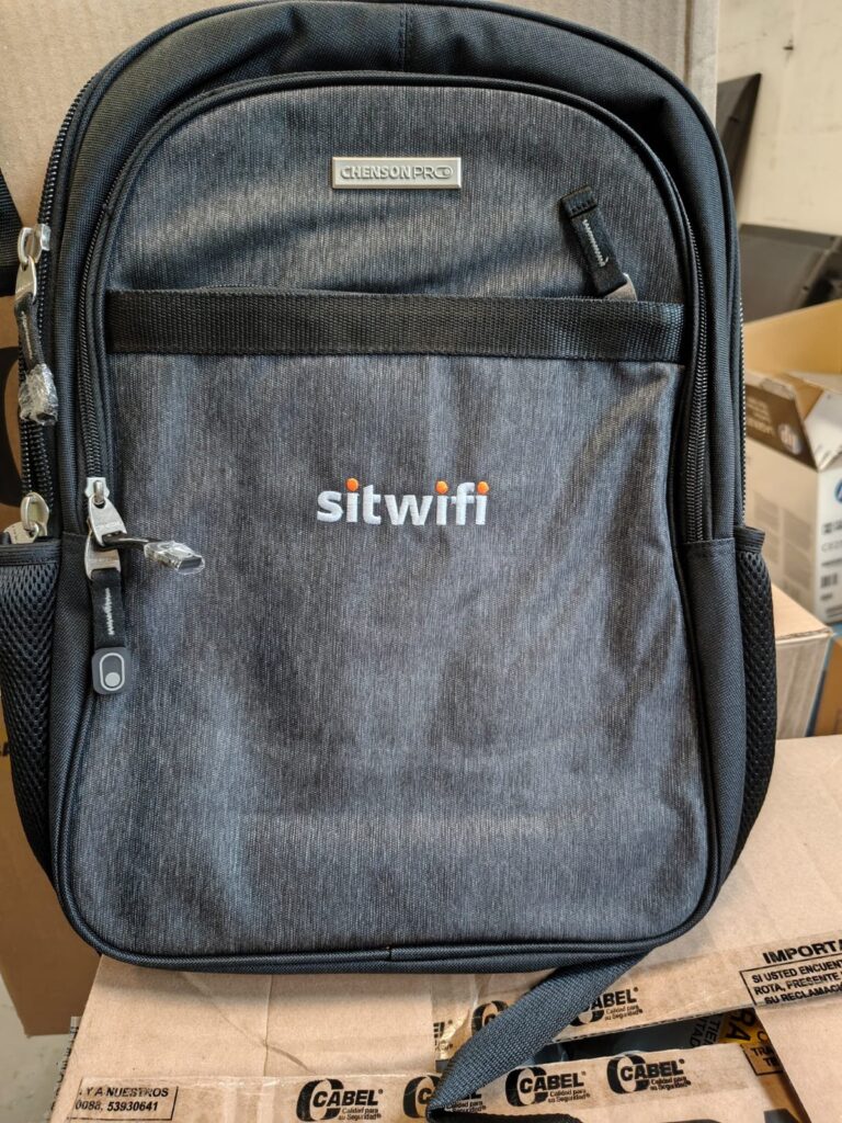 Mochilas bordadas personalizado para Sitwifi