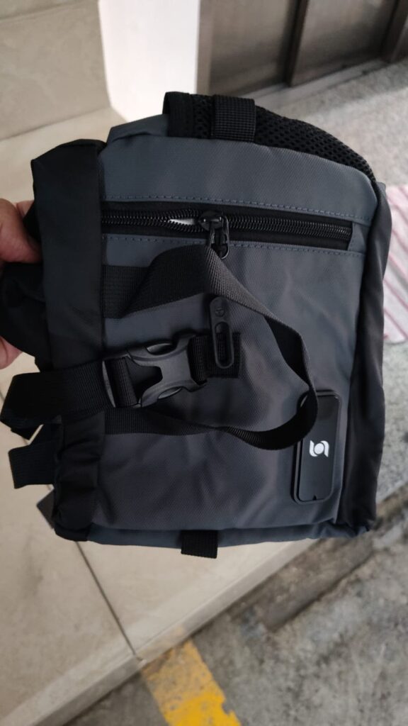 Bolsa cruzada con placa personalizado para Scotiabank