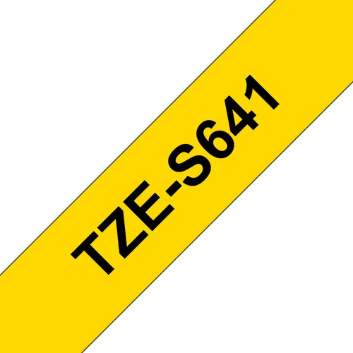 CINTA NEGRO SOBRE AMARILLO 18MM X 8M ADHESIVO IND EXTRA FUERTE