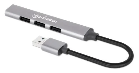 HUB 4PUERTOS USB  3 PTOS V2.0 Y 1PTO V3.0 1 ALUMINIO