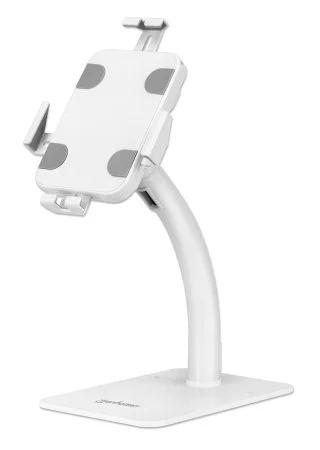 SOPORTE TABLETA ESCRITORIO 7.9 A 11  ANTIRROBO ROTACION BLANCO