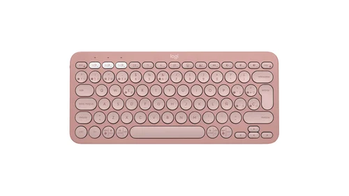 TECLADO LOGITECH INALAMBRICO PEBBLE K380S ROSA