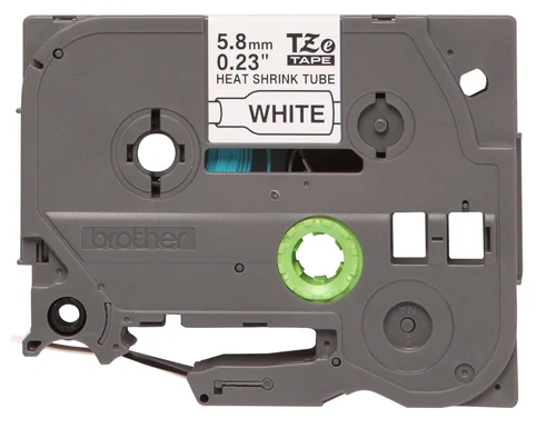 CINTA TERMORRETRACTIL NEGRO SOBRE BLANCO 6MM