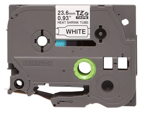 CINTA TERMORRETRACTIL NEGRO SOBRE BLANCO 24MM