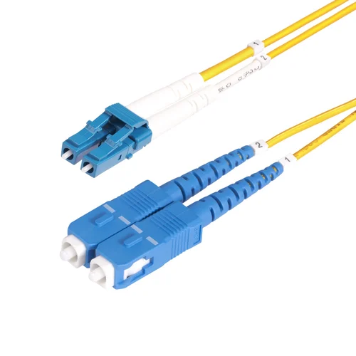 CABLE DE FIBRA OPTICA LC A SC UPC  OS2 MONOMODO DE 30M