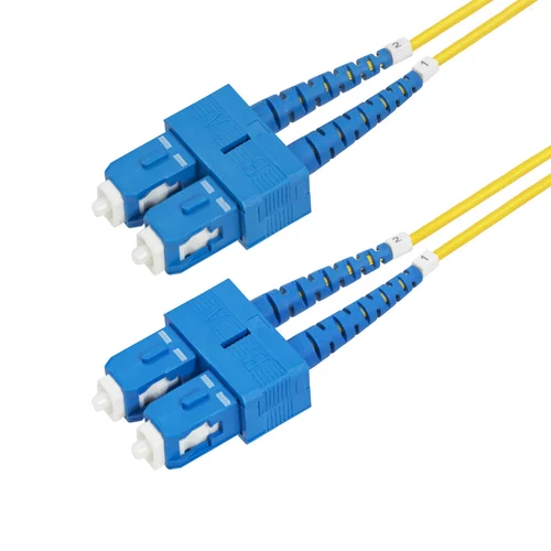 CABLE DE FIBRA OPTICA SC A SC UPC  OS2 MONOMODO DE 10M