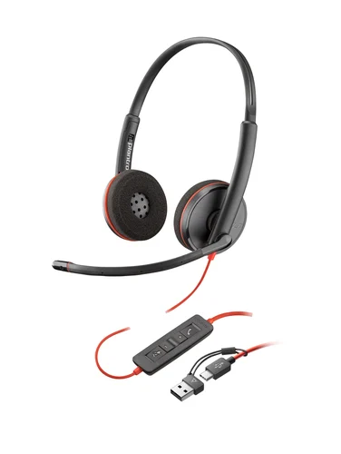 HP POLY BLACKWIRE 3220 USB-C HEADSET USB-C/A ADAPTER (BULK)