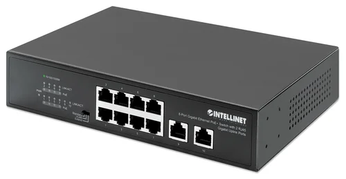 POE SWITCH GB 8 PTOS 32W PTO 120W + 2 RJ45
