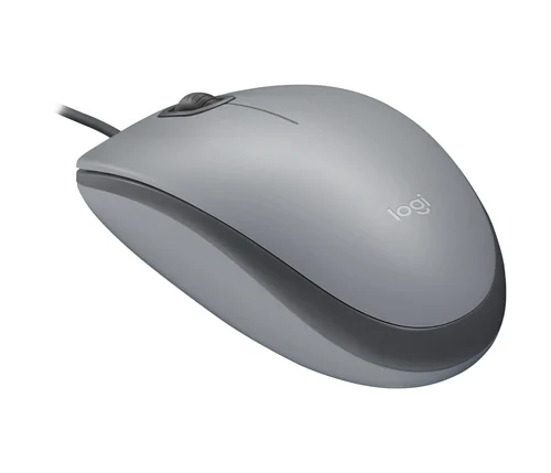 LOGITECH WIRED MOUSE M110 SILENT GRAY