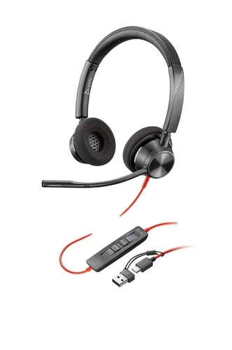 HP POLY BLACKWIRE 3320 TEAMS USB-C HEADSET USB-C/A ADAPTER