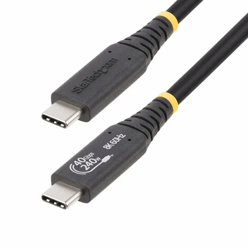 CABLE USB4 DE 50CM – TIPO C CERTIFICADO USB-IF USB-C 40G