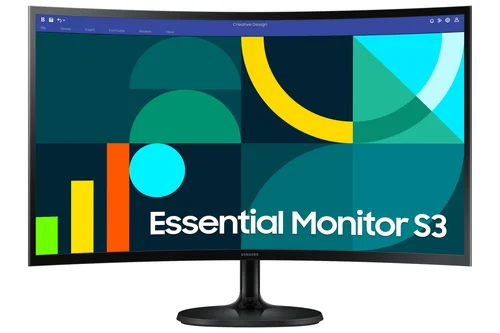 MONITOR SAMSUNG 27 S3 S36GD FHD CURVO-VA-4GTG-100HZ-VGA-HDMI-NEGRO