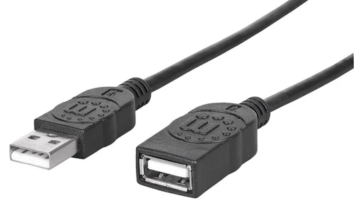 CABLE EXTENSION USB V2.0 TIPO A 0.9M NEGRO
