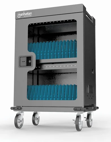 GABINETE DE CARGA MOVIL 32 PTOS USB-C 576W PUERTA VIDRIO