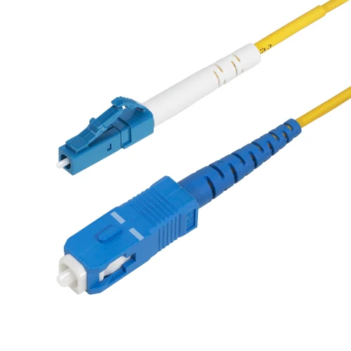 CABLE DE FIBRA OPTICA LC A SC (UPC) OS2 MONOMODO DE 5M