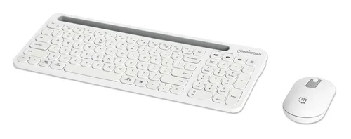 TECLADO Y MOUSE OPTICO INALAMBR 2.4G  BLUETOOTH BLANCO COMBO TECLA