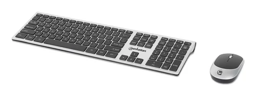 TECLADO Y MOUSE OPTICO INALAMBR 2.4G NEGRO COMBO
