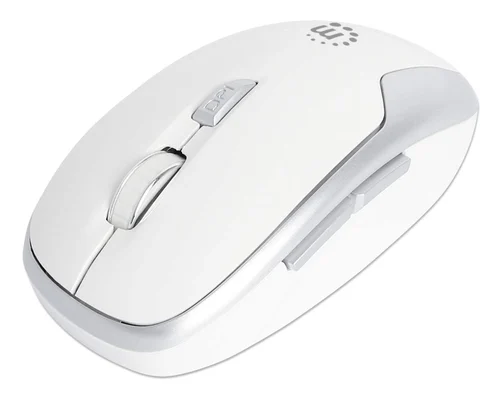 MOUSE OPTICO INALAMBRICO 6 BOTONES DIESTRO 2.4G BLANCO