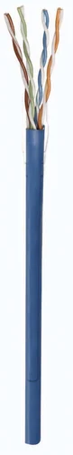 BOBINA CAT 5E COBRE UTP SOLIDA AZUL