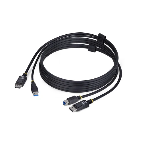 DISPLAYPORT KVM CABLE DUAL DISPLAY USB 5GBPS 1. 8M