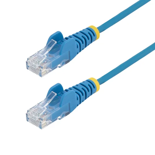 CABLE ETHERNET CAT6 DELGADO 15M AZUL – SNAGLESS – LSZH