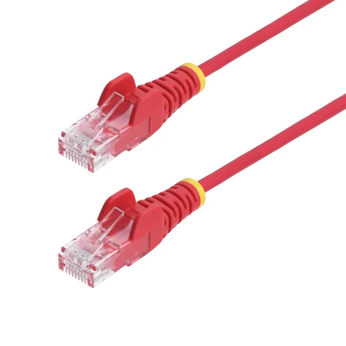 CABLE ETHERNET CAT6 DELGADO 10M ROJO – SNAGLESS – LSZH