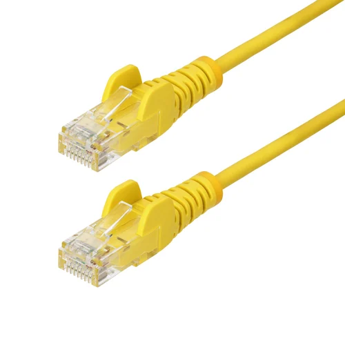 CABLE ETHERNET CAT6 DELGADO 10M AMARILLO – SNAGLESS LSZH