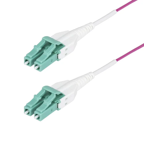 1M OM4 LC TO LC UPC MULTIMODE FIBER CABLE – OFNR