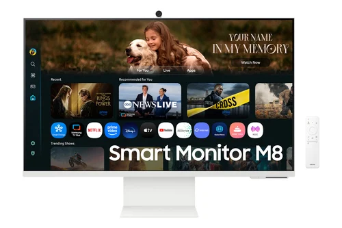 MONITOR SAMSUNG SMART 32 M8 4K M80F/VA/4MS GTG/60HZ/HDR10/BLANCO