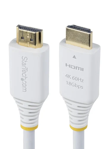 CABLE HDMI CERTIFICADO PREMIUM ALTA VELOCIDAD 4K 3M – BLANCO