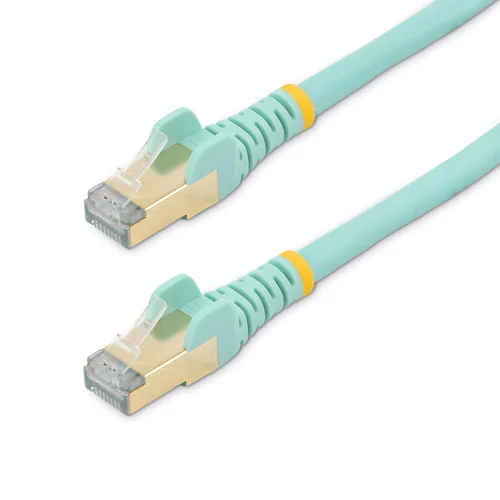 0.5 M ETHERNET CABLE RJ45 CAT6A SNAGLESS AQUAMARINE