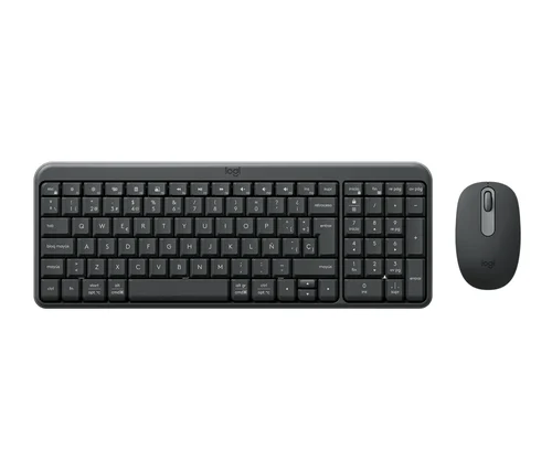 KIT TECLADO Y MOUSE LOGITECH MK MK250 GRAPHITE COMPACTO BT 10 MTS