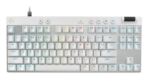 TECLADO LOGITECH G PRO X TKL RA PID OFF-WHITE INT MAG-ANALO RGB USB