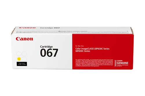 TONER CANON 067 AMARILLO REND 1250 PAG P/IMP LBP632CDW