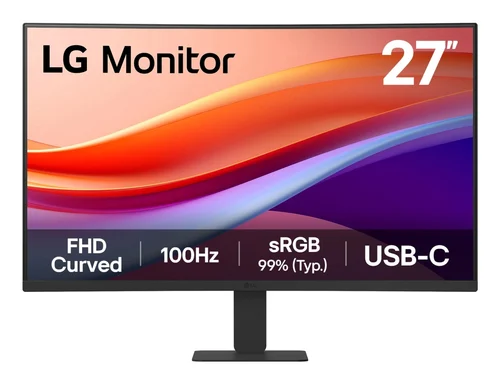 MONITOR LG 27IN CURVO FHD 100 HZ USB-C