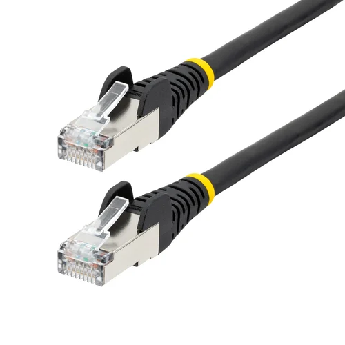 CABLE ETHERNET CAT6A LSZH DE 15CM 10GB S/FTP POE 100W NEGRO