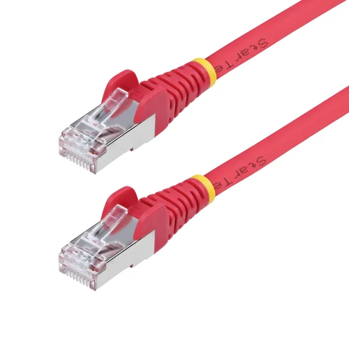 CABLE ETHERNET CAT6A ROJO 0.15M – SNAGLESS – S-FTP LSZH