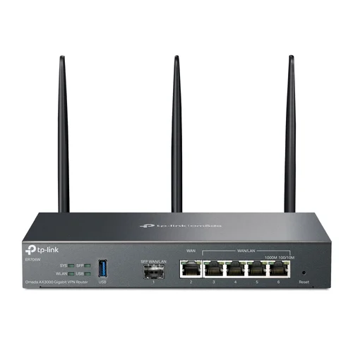 OMADA AX3000 GIGABIT VPN GATEWA PORT: 1X GIGABIT SFP WAN/LAN PORT 1