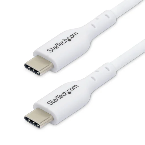PAQUETE DE 2 CABLES USB-C DE CARGA DE 2M – PD 60W – BLANCO