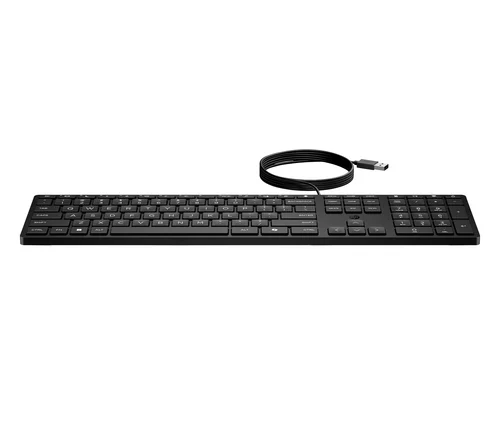 TECLADO ALAMBRICO HP 320K CON CON CABLE USB-A 3 BOTONES 1200PPP