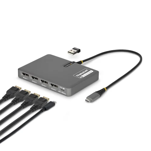 ADAPTADOR USB-C A 4X DP 4K 60HZ – PD 140W