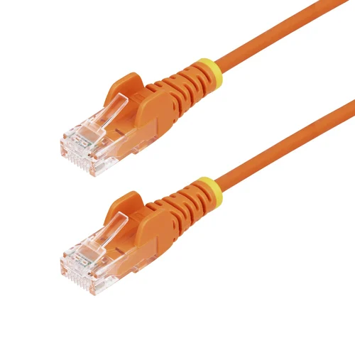 CABLE ETHERNET CAT6 DELGADO 3M NARANJA – SNAGLESS – LSZH