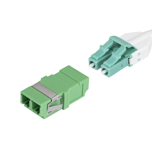 PAQUETE DE 10 ACOPLADORES DE FIBRA LC A LC MONOMODO APC/LC