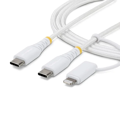 CABLE DE CARGA USB-C DE 1M CON ADAPTADOR LIGHTNING – TIPO C