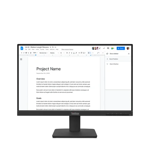 THINKVISION S22-4E 21.5 1920X 1080 WLED 102DPI 3YO NEGRO