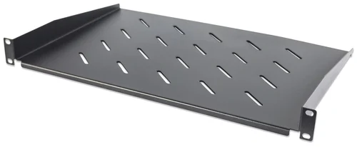 CHAROLA 19IN 1U 350MM PARA RACK Y GABINETE VENTILADA NEGRO 25KG