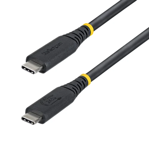 CABLE USB4 1M USB-C – TIPO C CERTIFICADO USB-IF – 40GBPS