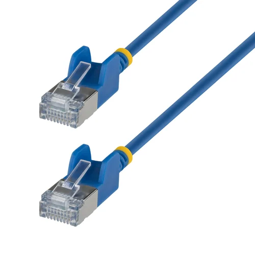 CABLE ETHERNET CAT6A ULTRA DELGADO 1.5M AZUL SNAGLESS FTP