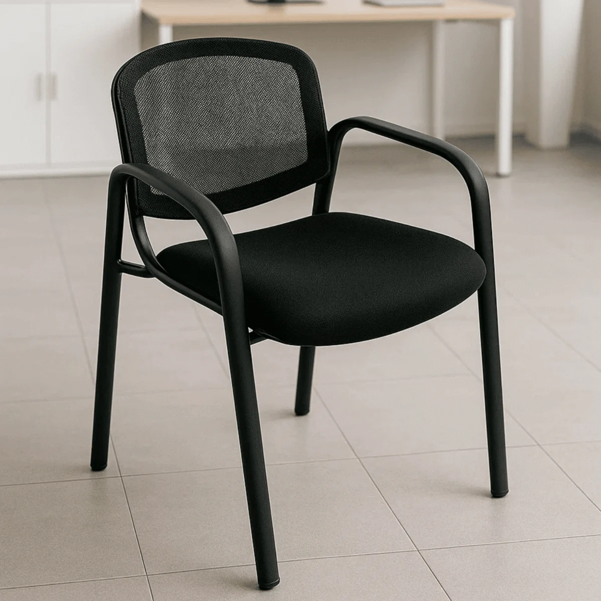 Silla de Visita Allegro Mesh y Tela con Brazos